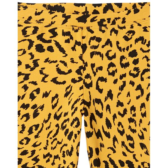 Amazon Essentials Kleinkind Mädchen Leggings, 5er-Pack, Blau Floral/Grau/Navy Sterne/Orange/Gelb Leopard, 3T