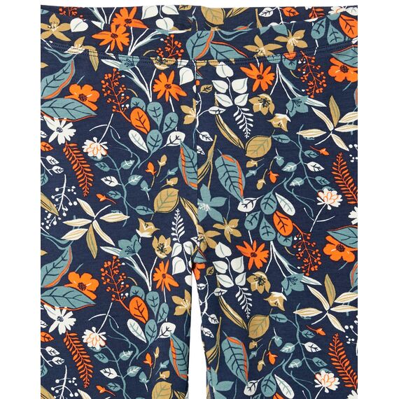Amazon Essentials Kleinkind Mädchen Leggings, 5er-Pack, Blau Floral/Grau/Navy Sterne/Orange/Gelb Leopard, 3T