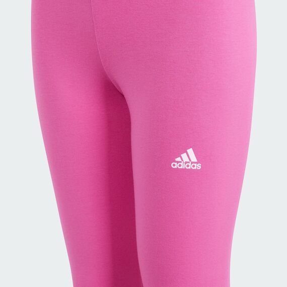 adidas Mädchen Essentials Linear Logo Cotton Tights, semi lucid fuchsia/clear pink, 14-15 Years