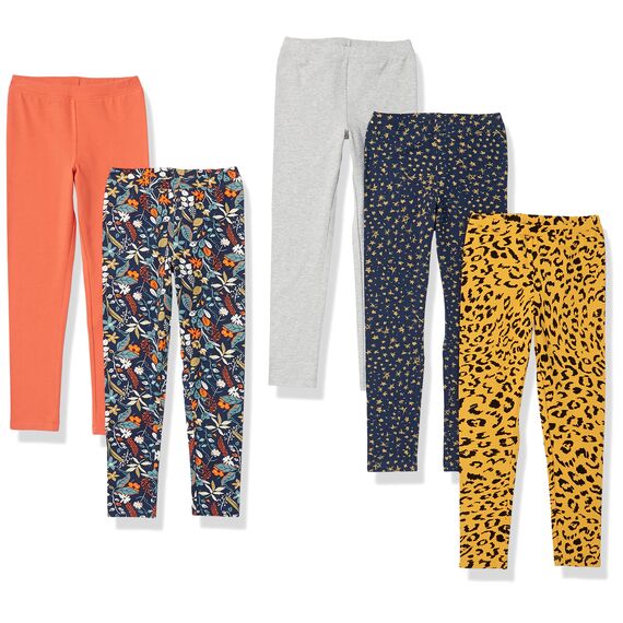 Amazon Essentials Mädchen Leggings 5er Pack Navy Multi Floral XXL