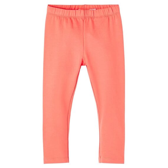NAME IT Mädchen NKFDAVINA SOLID SWE BRU N NOOS Leggings, Crabapple, 92