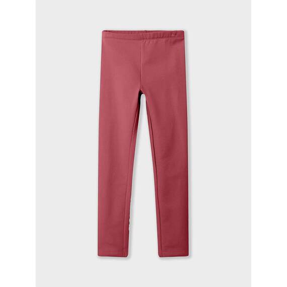 NAME IT Kindern Nkfdavina Solid SWE Bru N Noos Leggings, Mauvewood, 110