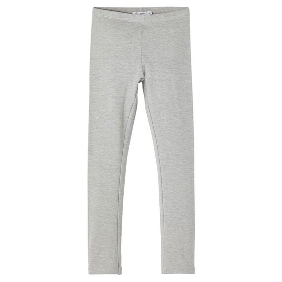 NAME IT Mädchen NKFDAVINA SOLID SWE BRU N NOOS Leggings, Grey Melange, 92