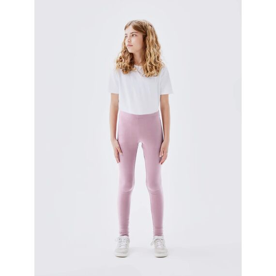 NAME IT Mädchen NKFVIVIAN Legging, Dawn Pink/Dusty Rose + Birch, 98