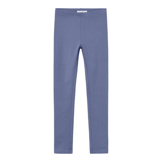 Name IT Mädchen Nkfdavina Solid SWE Legging Bru N Noos, Blue Ice, 110