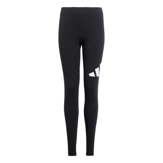 adidas Girl's Essentials LINEAR Logo Leggings, Black/White, 14-15 Years