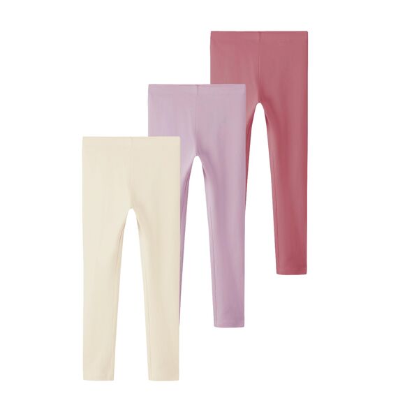 NAME IT Mädchen NKFVIVIAN Legging, Dawn Pink/Dusty Rose + Birch, 92