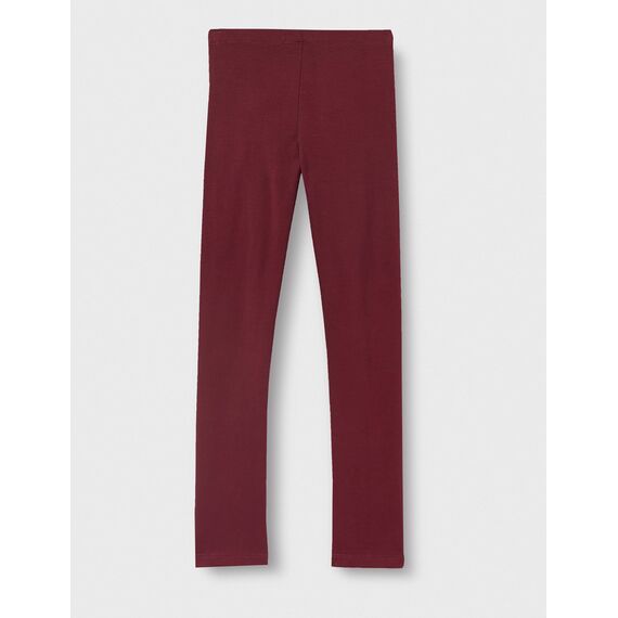 NAME IT Girl's NKFDAVINA SOLID SWE BRU N NOOS Leggings, Fig, 92