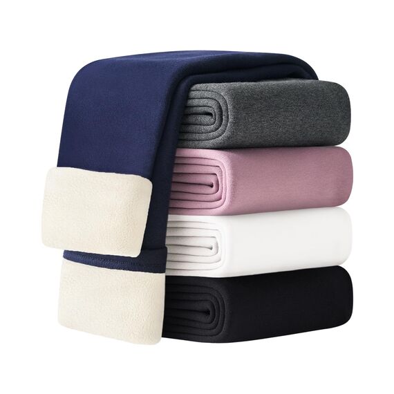 Adorel Mädchen Gefütterte Leggings Baumwolle Warm Winter Hosen Thermohosen Dunkelblaue Einzelne 146-152 EU (Herstellergröße 160)