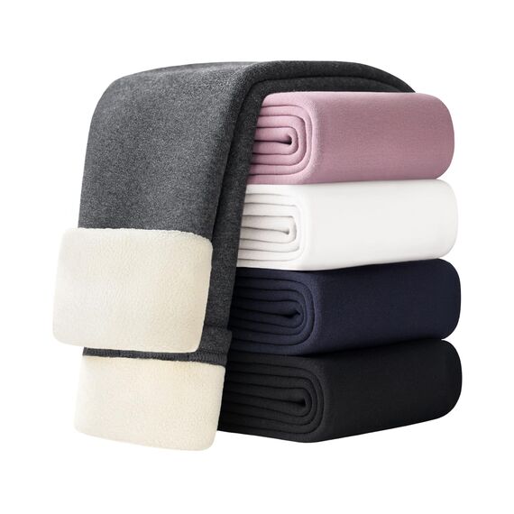 Adorel Mädchen Gefütterte Leggings Baumwolle Warm Winter Hosen Thermohosen Grau Einzelne 122-128 EU (Herstellergröße 130)