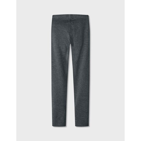 Name IT Mädchen Nkfdavina Solid SWE Bru Noos Leggings, Dark Grey Melange, 92 EU