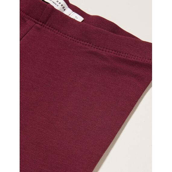 NAME IT Girl's NKFDAVINA SOLID SWE BRU N NOOS Leggings, Fig, 92