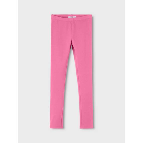 NAME IT Mädchen NKFDAVINA SOLID SWE BRU N NOOS Leggings, Pink Cosmos, 134 cm