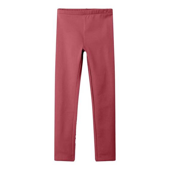 NAME IT Mädchen Bio-Baumwoll Leggins/Hose Mauvewood 134