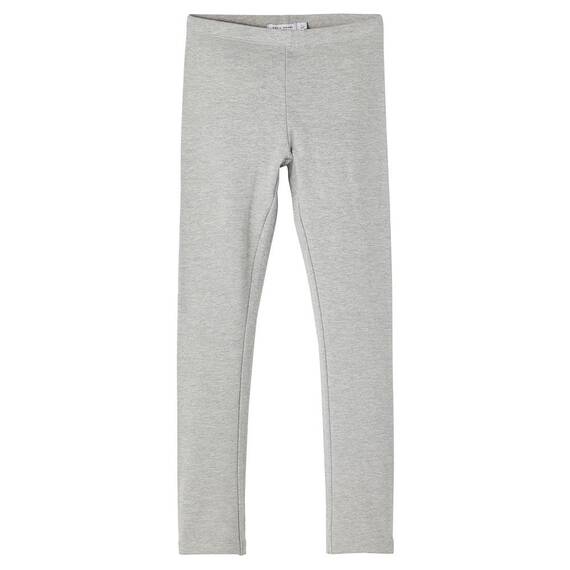 NAME IT Mädchen Bio-Baumwoll Leggins/Hose Grey Melange 152