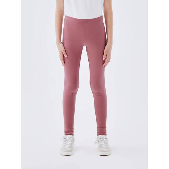 NAME IT Mädchen NKFVIVIAN Legging, Dawn Pink/Dusty Rose + Birch, 134