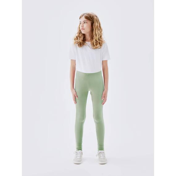 NAME IT Mädchen NKFVIVIAN Legging, Laurel Green/Cloud Blue + Vint, 140