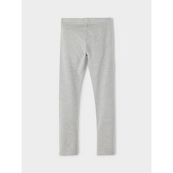 NAME IT Mädchen Bio-Baumwoll Leggins/Hose Grey Melange 152
