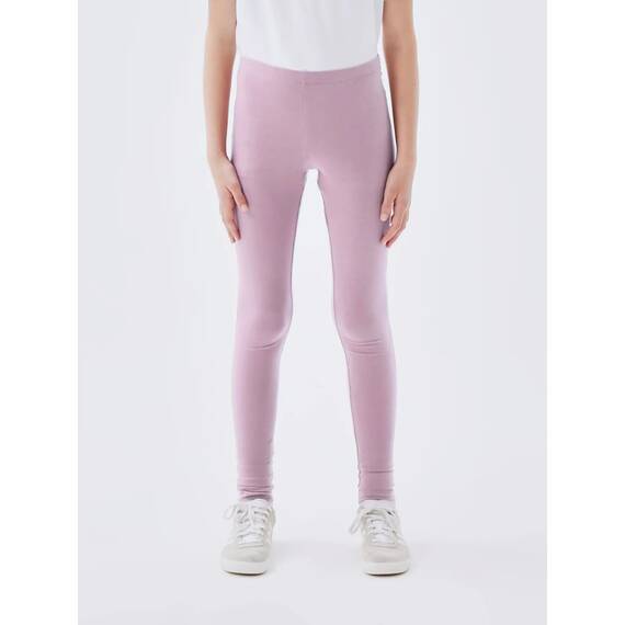 NAME IT Mädchen NKFVIVIAN Legging, Dawn Pink/Dusty Rose + Birch, 134