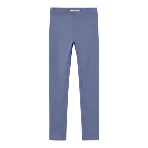 Name IT Mädchen Nkfdavina Solid SWE Legging Bru N Noos, Blue Ice, 140