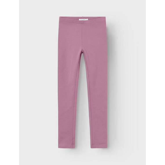Name IT Mädchen Nkfdavina Solid SWE Bru Noos Leggings, Mauve Orchid, 146 EU