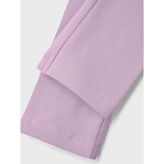 NAME IT Mädchen NKFVIVIAN Legging, Dawn Pink/Dusty Rose + Birch, 128