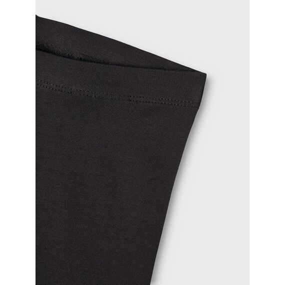 NAME IT Mädchen NKFVIVIAN Legging, Black/W. Black & Black, 128