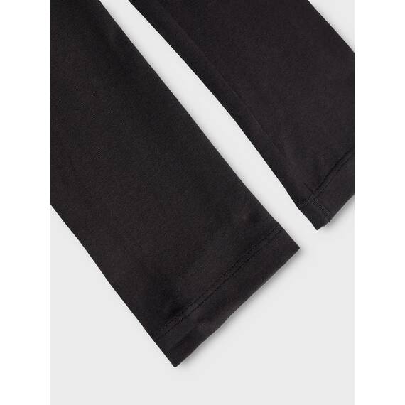 NAME IT Mädchen NKFVIVIAN Legging, Black/W. Black & Black, 122