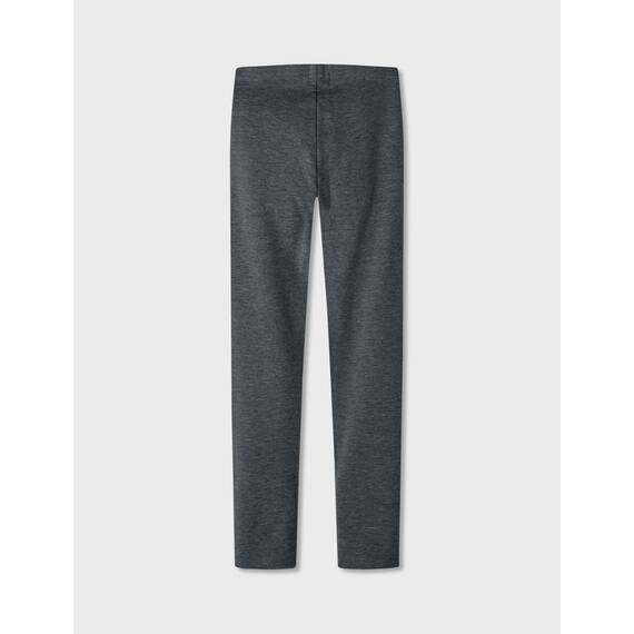 Name IT Mädchen Nkfdavina Solid SWE Bru Noos Leggings, Dark Grey Melange, 146 EU