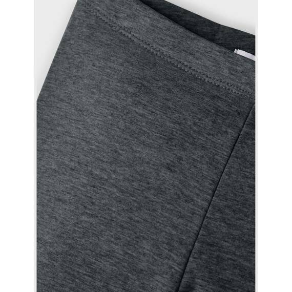 Name IT Mädchen Nkfdavina Solid SWE Bru Noos Leggings, Dark Grey Melange, 134 EU