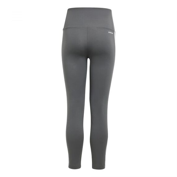 adidas Mädchen Essentials AEROREADY 3-Stripes High-Waisted Tights, grey six/white, 11-12 Years