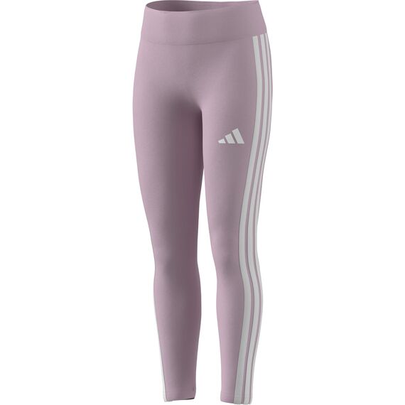 adidas Girl's ESSENTIALS 3 STRIPES LEGGINGS, clear pink/white, 11-12 Years