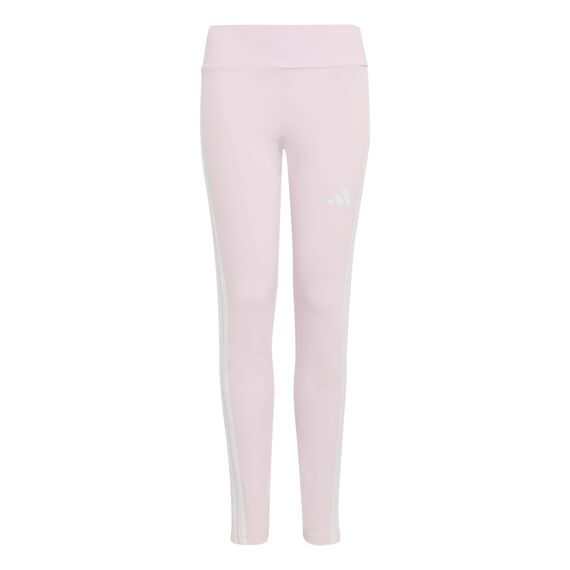adidas Girl's ESSENTIALS 3 STRIPES LEGGINGS, clear pink/white, 11-12 Years