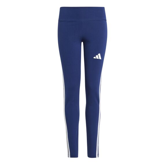 adidas Girl's ESSENTIALS 3 STRIPES LEGGINGS, dark blue/white, 14-15 Years