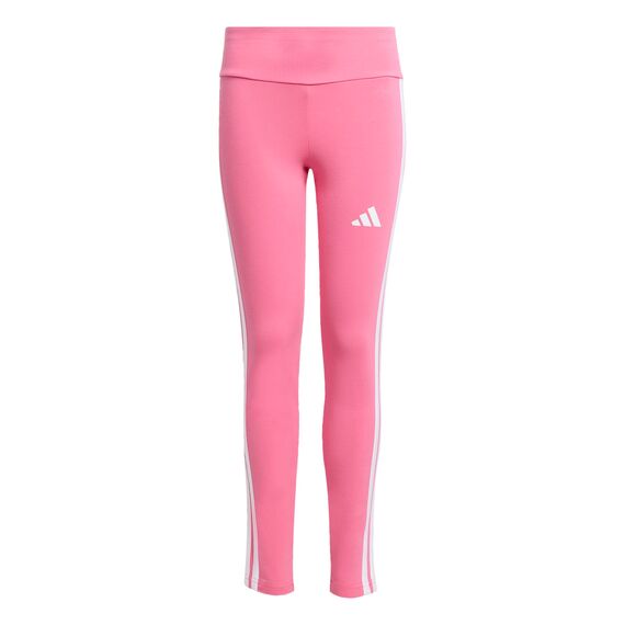 adidas Girl's ESSENTIALS 3 STRIPES LEGGINGS, pink/white, 14-15 Years