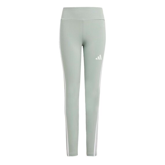 adidas Girl's ESSENTIALS 3 STRIPES LEGGINGS, Wonder Sage/white, 13-14 Years