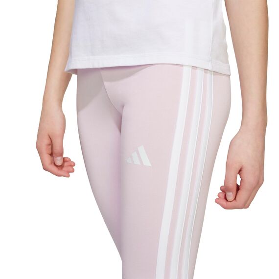 adidas Girl's ESSENTIALS 3 STRIPES LEGGINGS, clear pink/white, 11-12 Years