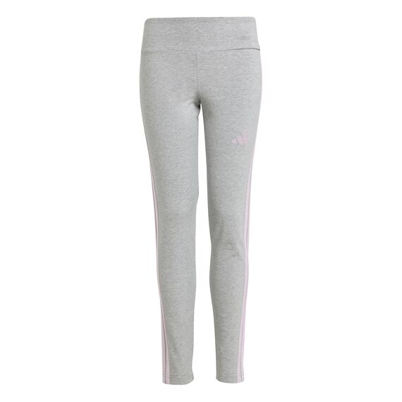 adidas Mädchen Essentials Leggings, medium Grey Heather/Clear pink, 7-8 Years