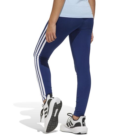 adidas Girl's ESSENTIALS 3 STRIPES LEGGINGS, dark blue/white, 14-15 Years