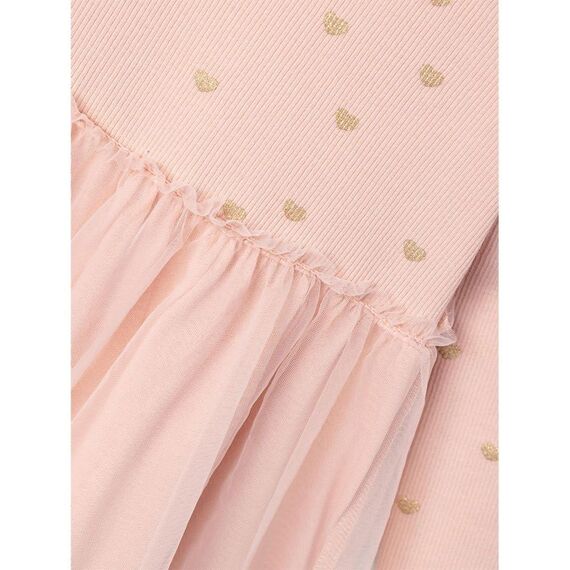NAME IT Mädchen Nmfnadja Ls Dress Noos Keid, Rosa, 86 EU