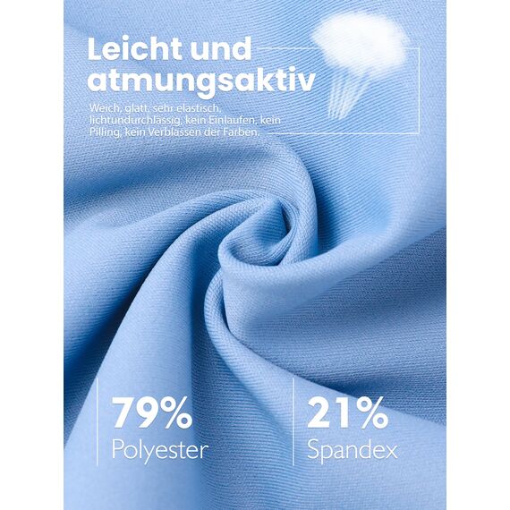 Aiseyi Sportleggins Kinder Mädchen Komfortable Sporthose Sport Leggings Lang Yoga Leggings für Jogging Training Sportunterricht Blau 130