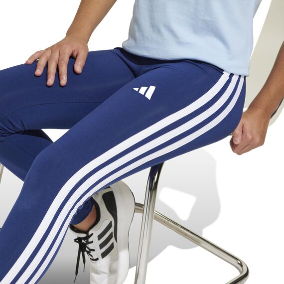 adidas Girl's ESSENTIALS 3 STRIPES LEGGINGS, dark blue/white, 14-15 Years
