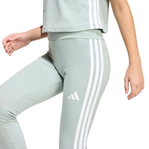 adidas Girl's ESSENTIALS 3 STRIPES LEGGINGS, Wonder Sage/white, 13-14 Years
