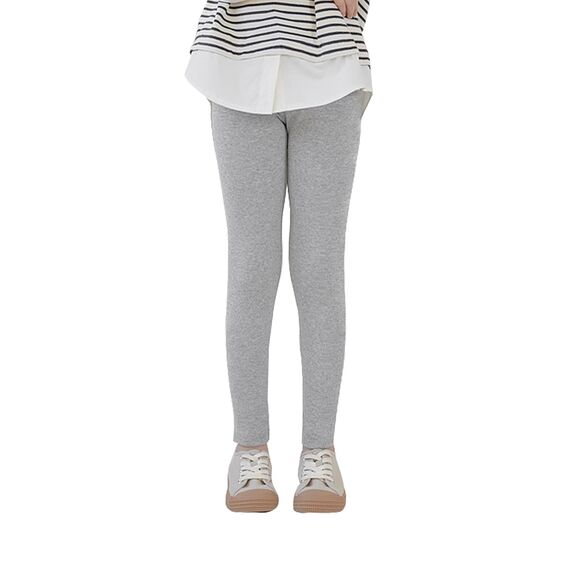 Uizuooy Kinder Leggings Mädchen Baumwolle Sport Tanzhose Elastisch Fitness Hose Basic 1er-Pack 2708-GE-134