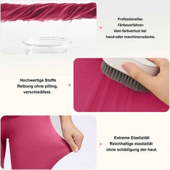 Uizuooy Kinder Leggings Mädchen Baumwolle Sportleggings Komfortable Tanzhose Elastisch Fitness Hose Basic für Kinder1er-Pack 2708-RO-146
