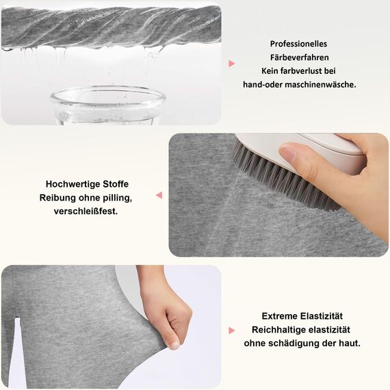 Uizuooy Kinder Leggings Mädchen Baumwolle Sport Tanzhose Elastisch Fitness Hose Basic 1er-Pack 2708-GE-134