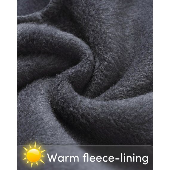 Domee Mädchen Thermo Leggings Gefütterte Hose Winter Warme Baumwolle 2er-Pack Schwarz Dunkelgrau 152-158 (Herstellergröße 170)