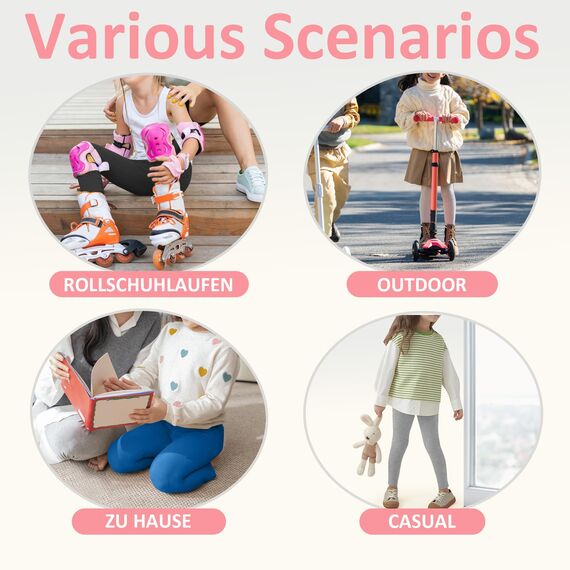Uizuooy Kinder Leggings Baumwolle Sport Leggings Komfortable Tanzhose Elastisch Fitness Hose Basic für Kinder 1er-Pack 2708-BU-152