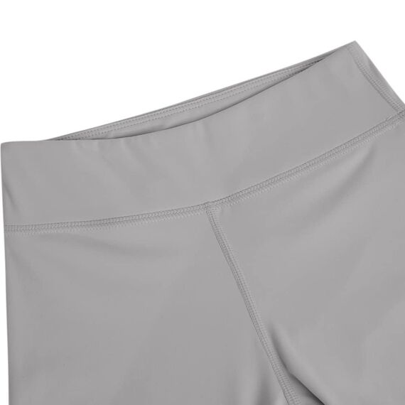 Haloumoning Leggings Mädchen Yogahose Einfarbig Jogginghose Laufhose Sporthose Trainninghose Basic Elastisch Blickdichte Hose für Kinder Grau 7-8Jahre