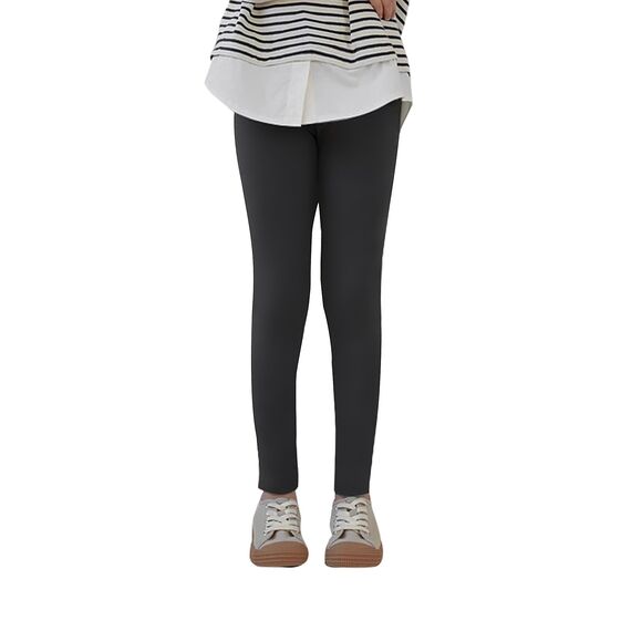 Uizuooy Kinder Leggings Mädchen Baumwolle Sport Tanzhose Elastisch Fitness Hose Basic 1er-Pack 2708-BL-128
